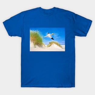 Northen Gannet Bird at the Beach T-Shirt